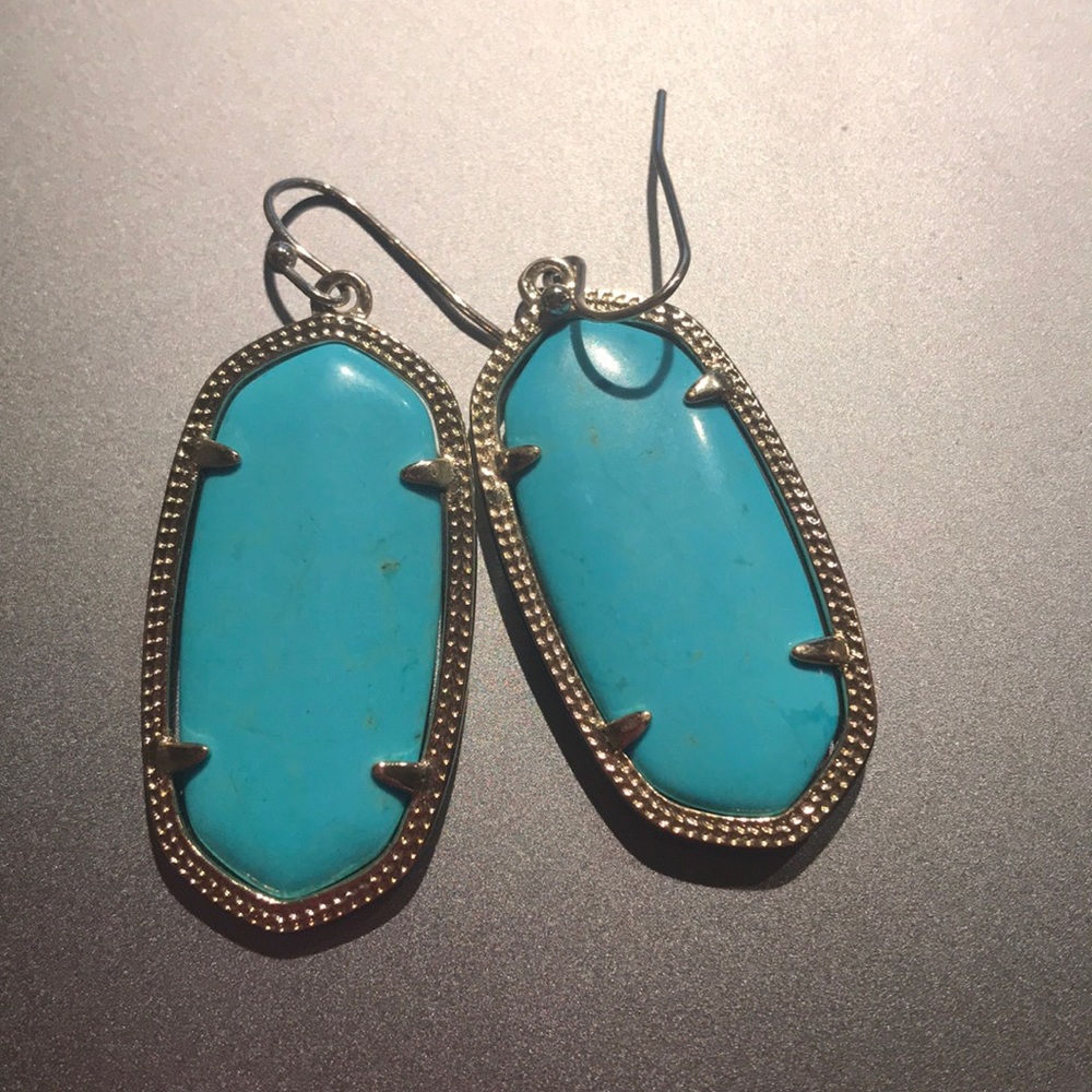 Turquoise Kendra Scott earrings